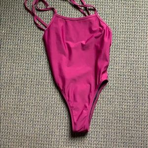 Solid print one piece jolyn